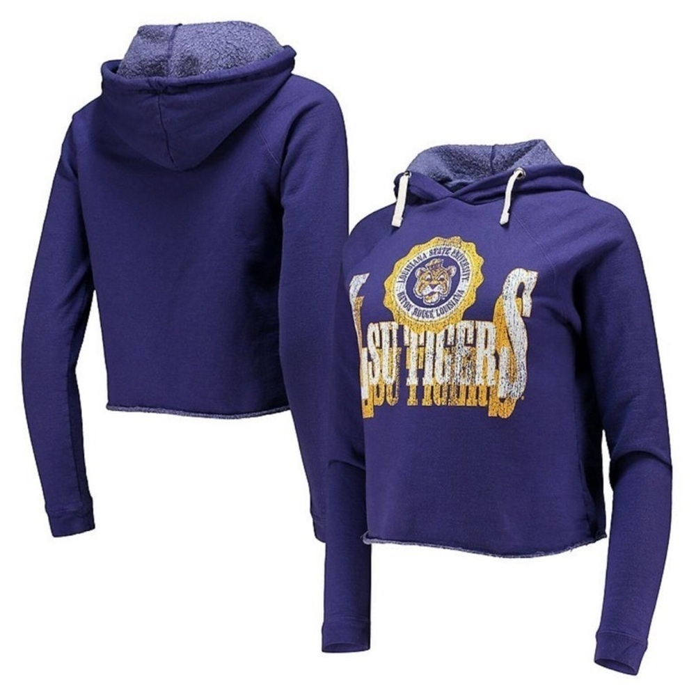 LSU Tigers Cropped Hoodie - Picture 2 of 4